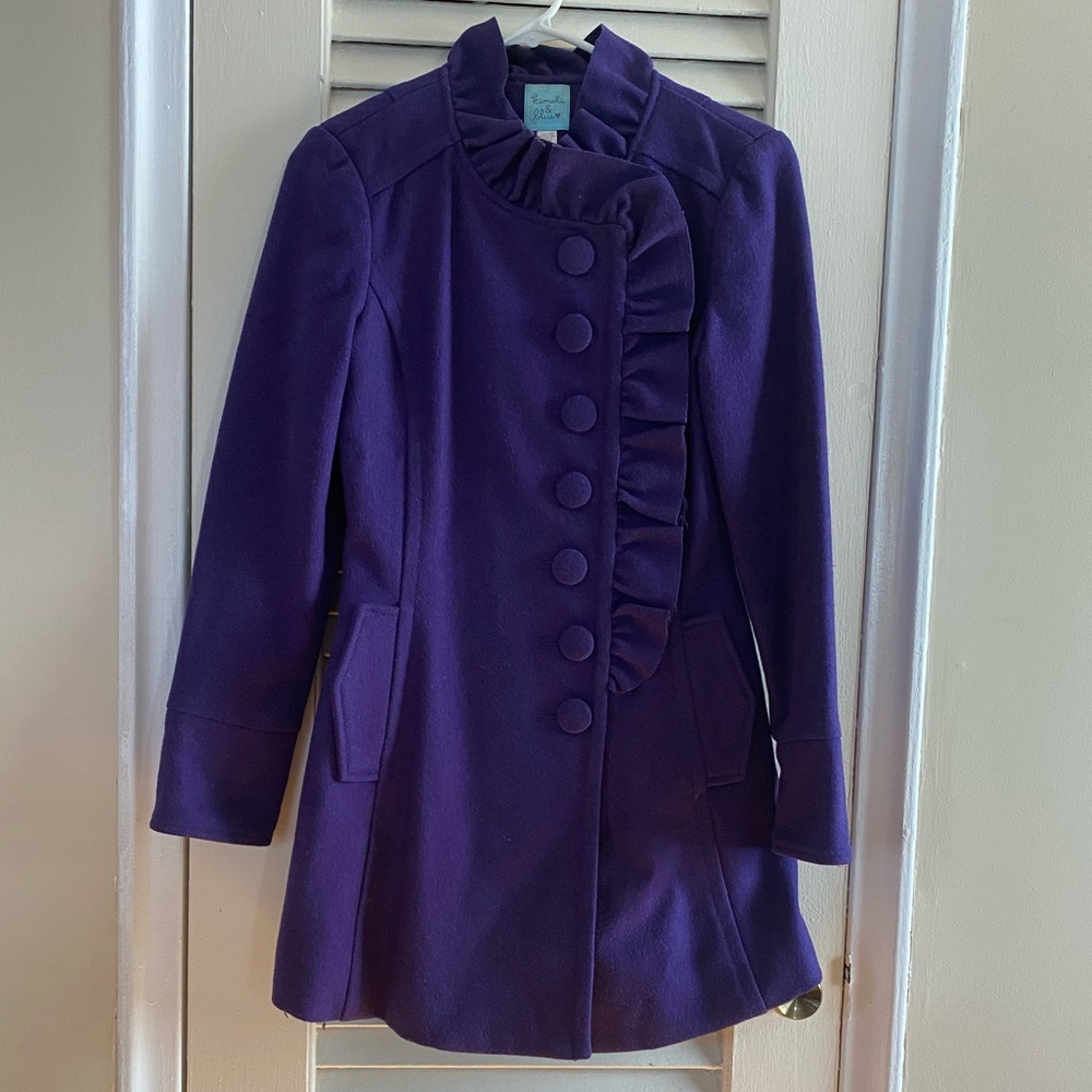 Kimchi & blue, Size Small, purple wool blend coat.